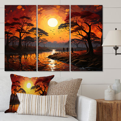 " African Savannah Serenade V " 3 - Pieces