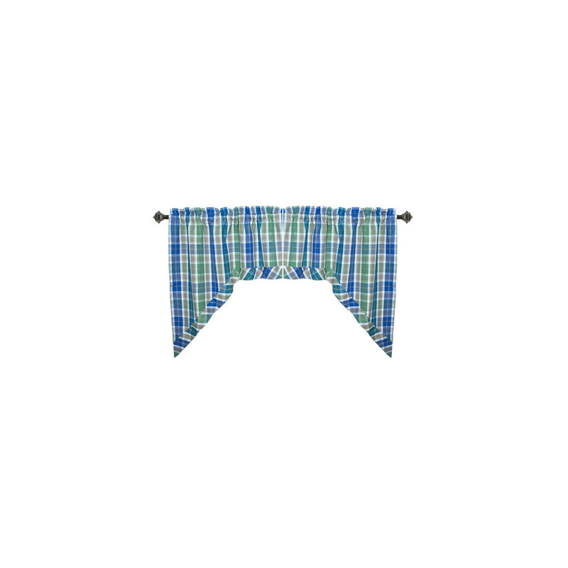 Mcgee Cotton Plaid Swag Window Valance