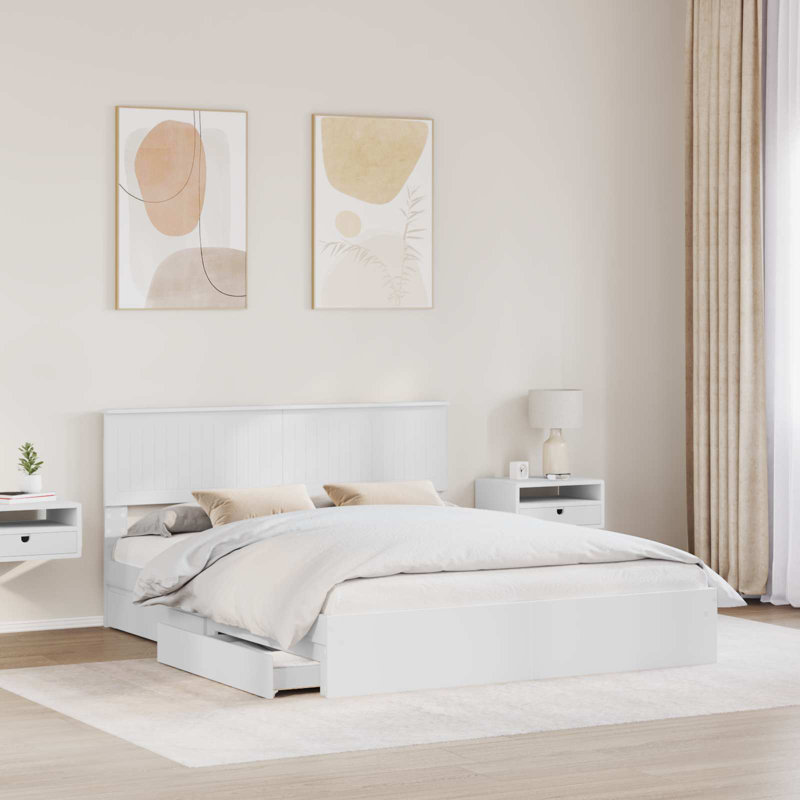 Bed, European Kingsize (160 x 200 cm), White