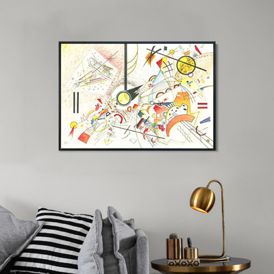 Art numérique, impression sur toile encadrée, série # 98 OHNE TITEL par Wassily Kandinsky, décorations pour bureau à domicile