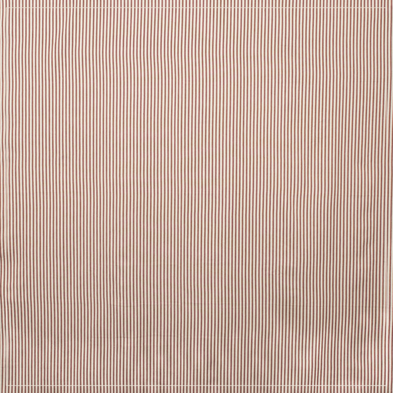 Nappe à rayures 100% coton Hannatou, Rouge