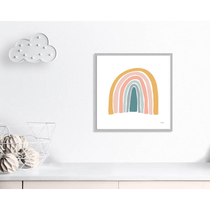 Décoration murale pour enfants, H 27,5 po x l 27,5 po x P 1,19 po, Encadré de boîte argent