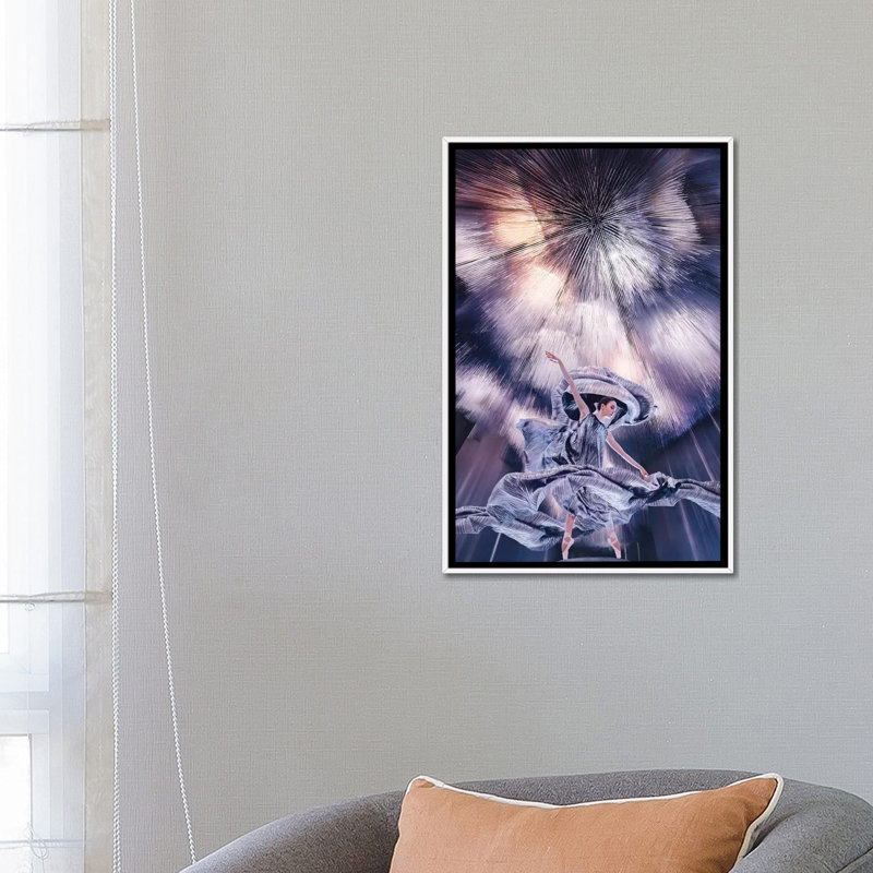 Northern Lights par Hobopeeba-impression, Pas de tapis, H 26 po x l 18 po x 1,5 po, Toile blanche encadrée