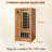 1-Person FAR Infrared Sauna with Bluetooth in Canadian Hemlock