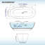 Baignoire autoportante en résine de 67 po avec trop-plein et drain escamotable 67 po-120785879-120785877