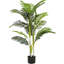 Arbre artificiel de 61 po avec pot, 2, aspect persistant, sans assemblage, pour les espaces intérieurs à longs plumes, feuilles réelles, pré-empoté, entretien facile