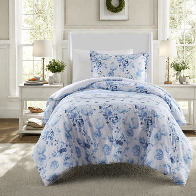 Vintage Floral Striped Bedding Sets, Twin Xl, Polyester Microfiber Comfort