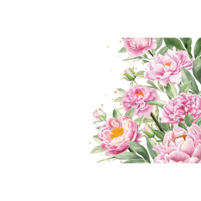 Murale pelez et collez de qualité supérieure - Élégance florale