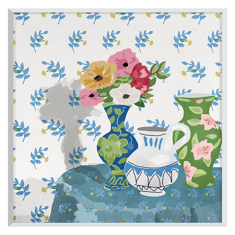 Williams Vase 2 Print by Dana Gibson, 36" H x 36" W , White