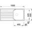Livit 100 x 50cm Inset Kitchen Sink