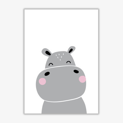 Scandi Hippo - Print