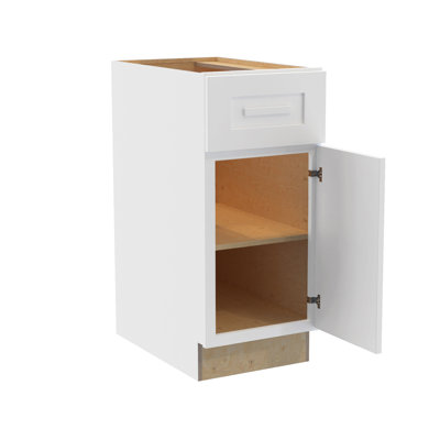 Gallery Express Ellison Assembled 18 in W X 24 in D X 34.5 in H Base Kitchen Cabinet with Drawer Right