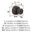 Paquet de 10 poignées d'armoire calice de 1-1 / 4 po (32 mm)-111777928-124174023