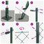 Vidaxl Chain Link Fence With Posts Steel-116797812-116797815