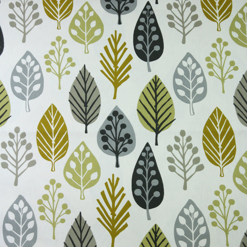 Esmerelda Linen Leaves Rectangle Napkin, Ochre Yellow