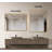 Gold Metal Framed Rectangular Bathrrom Mirror For Wall