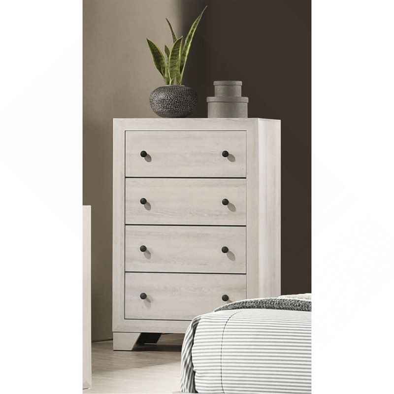 Commode et commode en bois 1 pièce, Blanchies