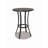 La Jolla Round Metal Outdoor Bar Table , 32'' in. W 32'' in. D
