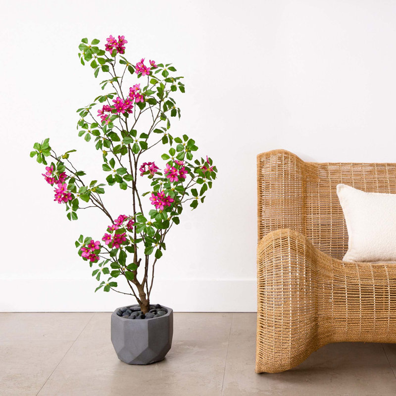 48'' Faux Dogwood Tree in Pot Liner