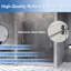 Porte de douche coulissante simple sans cadre de 56 à 60 po x H 76 po avec verre trempé transparent de 3/8 po (10 mm)-94288772