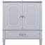 Meuble-lavabo de 30 po avec lavabo en céramique, charme rétro gris, porte silencieuse, armoire et tiroir à options de rangement abondantes, meuble-lavabo Allure Grace, grande tablette de porte réglable-1081031173-1081031177