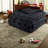 Modern Full/queen Bedding Sets, Polyester Jacquard Comforter With Hypoallergenic Filling