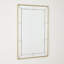 Rectangular Stud Rectangle Steel Beveled Mirror