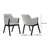 Moberly Modern Dining Side Chairs with Arms in Fabric Upholstery and Wood-2074649044-2074649047