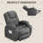 Power Lift Recliner Chair with Massage Ergonomic Recliner Chair for Elderly People, Single Massage Sofa with Two Cup Holders, Side Pockets,Front Armrest Pockets-64610599