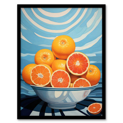 The Orange Bowl Fruity Bright Kitchen - Single Picture Frame Print
