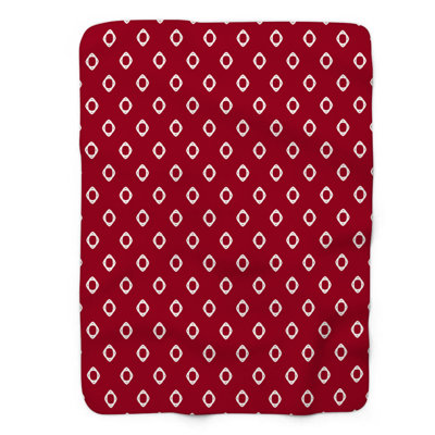 Red Polka Aesthetic - 1 Piece Premium Sherpa Blanket