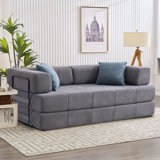 78.5" Convertible Sleeper Sofa Modular Floor Couch Foldable Funton - No Assembly Needed