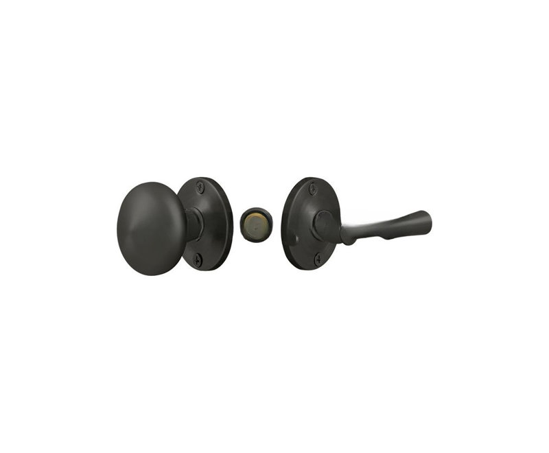 Deltana SDL980U19 Storm Door Latch, Round, Tubular Lock in Paint Black, Oil Rubbed Bronze