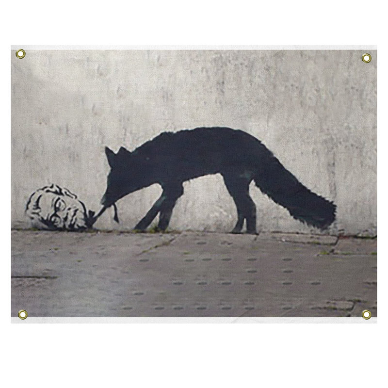Tapisserie de l’fox en polyester de kentucky, H 26 po x l 36 po x P 1 po