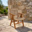 Chaises de salle à manger d'extérieur 2 pièces robustes avec une conception durable et confortable
