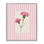Giclée encadrée d'œillets à rayures roses, design par Lisa Wehmeyer-1166221955-1166221952