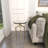 Carolan Glass Cross Legs End Table-1504719209
