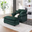 Canapé simple avec 2 coussins décoratifs et un repose-pieds, canapé confortable, canapé à assise profonde, canapé de salon-117842473