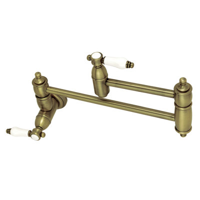 Kingston Brass Bel-Air Two-Handle 1-Hole Wall Mount Pot Filler Faucet