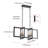 8-lamp matte black dimmable iron industrial pendant light