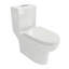 Toilette en céramique une pièce, double chasse avec siège à fermeture en douceur