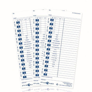 Cartes de pointage 100 count