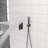 16 Inch Ceiling-Mounted Square Shower System and Handheld Showerhead Set