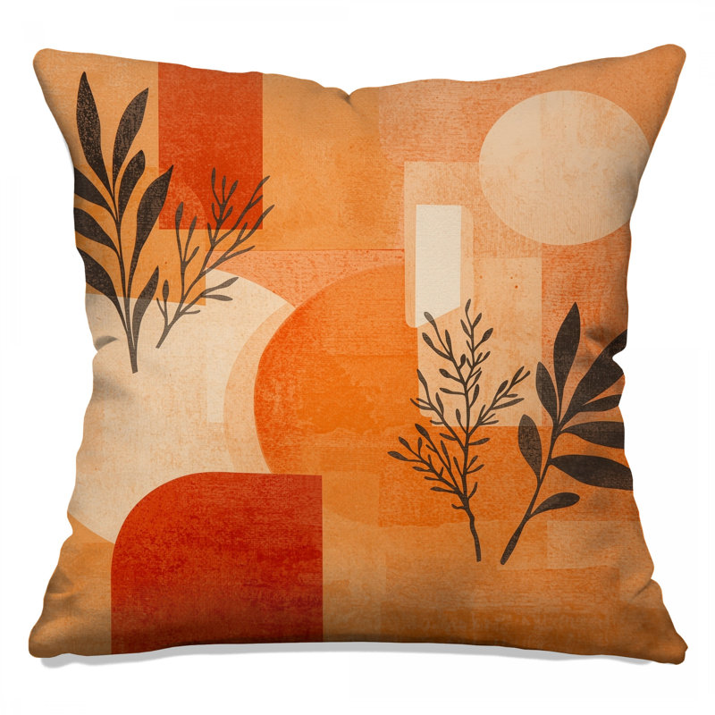 Geometric Botanical Abstract Double Sided Throw Pillows, 20 po x 20 po