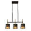 Luminaire suspendu géométrique en verre pour îlot de cuisine à intensité variable-473431025