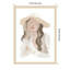 Lady in Neutral by Melloi Art Prints Wood Framed Wall Art Print-206597505