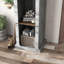75.39'' H x 19.69'' W Cement Standard Bookcase