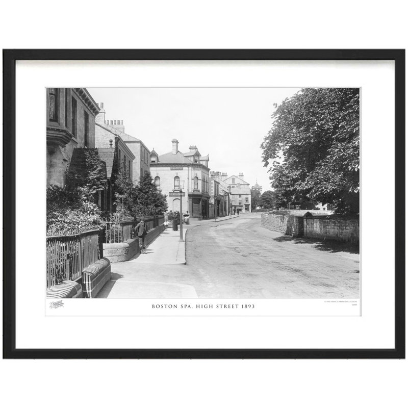 Boston Spa, High Street 1893 1 Piece Single Picture Frame Wall Art, 45cm H x 60cm W x 2.3cm D