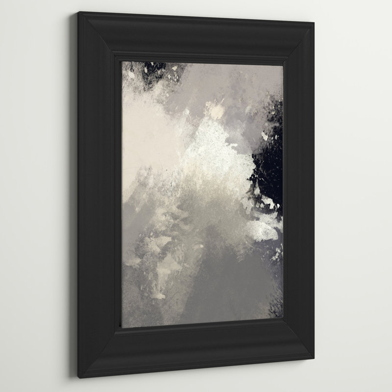 Cadre photo Kimmons biseauté noir satiné mystique, 24 po x 36 po