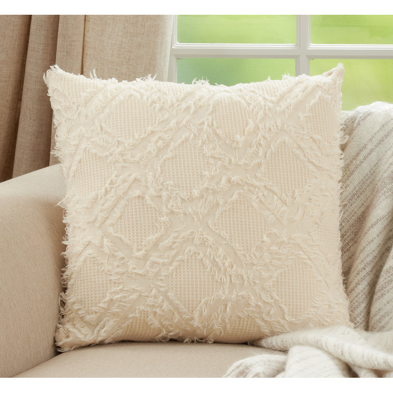 Housse de coussin ivoire, 18" x 18"